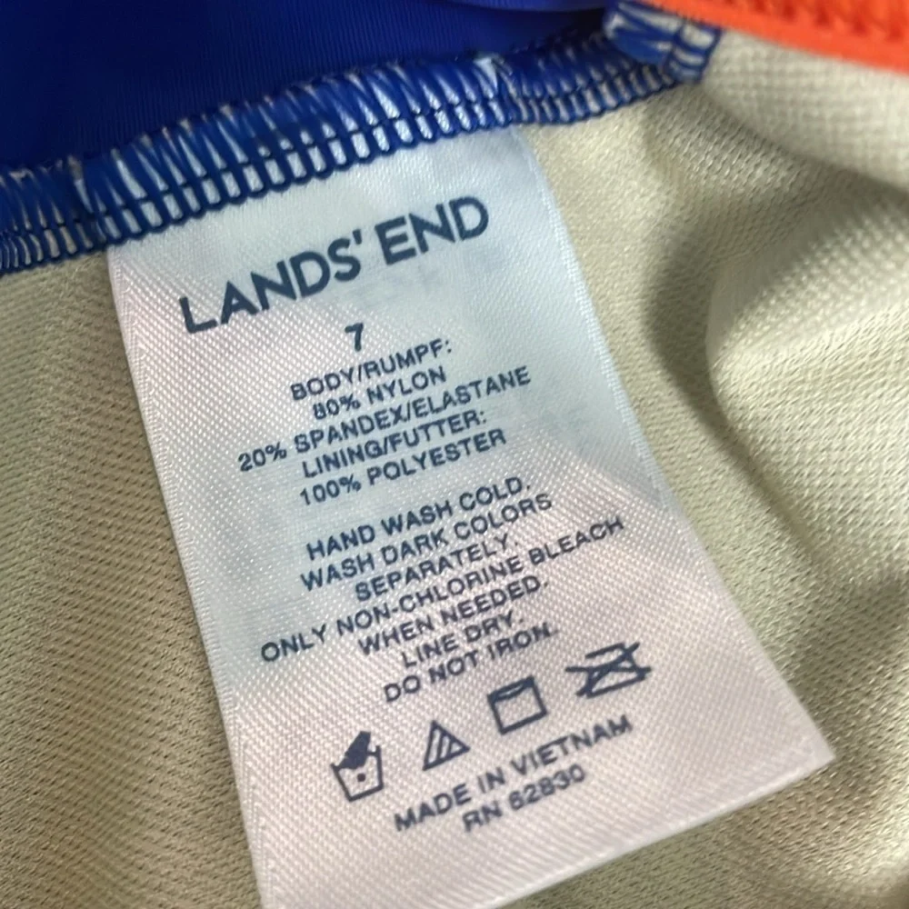 Land's End Tankini Top Kids size 7